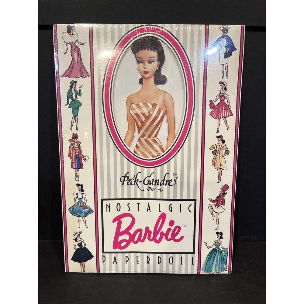 VTG Barbie Nostalgic Paperdoll 1989 Peck Gandre Collection Shrink wrapped
